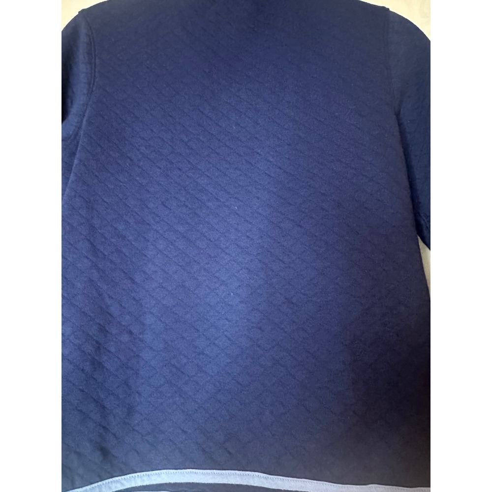 Cat & Jack Kids Navy Blue Quilted Quarter Zip Pullover Sweatshirt Size L 10/12 - Picture 2 of 4